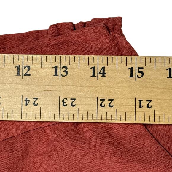 Hilary Radley Coral Pink Wide Leg Pants Women’s M Elastic Waist 29” Inseam - Picture 6 of 7